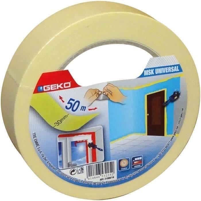 GEKO Adhésif de masquage universel - 30 mm x 50 m