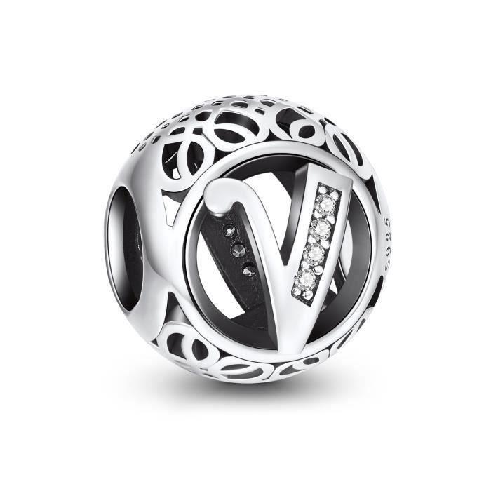 Perles Signées Crazy Charms En Argent Massif 925 | Perles à Ajouter Pour Bracelets, Occasion état Neuf