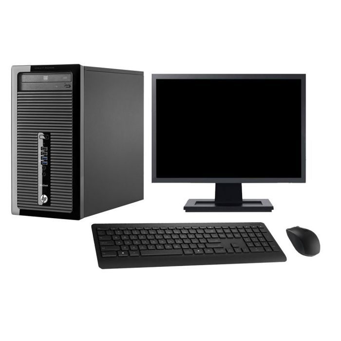 PC Tour HP 400 G1 Ecran 19 Intel G3220 RAM 8Go Disque Dur 500Go Windows 10 Wifi