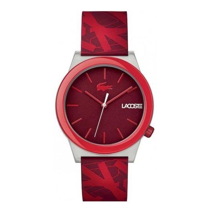 Montre lacoste homme best sale rouge