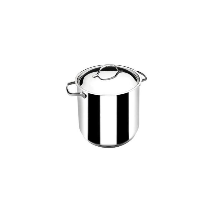 Marmite haute - LACOR - Marmite Haute Basic 24 cm - Inox 18/10 - 9 L - Tous feux dont induction