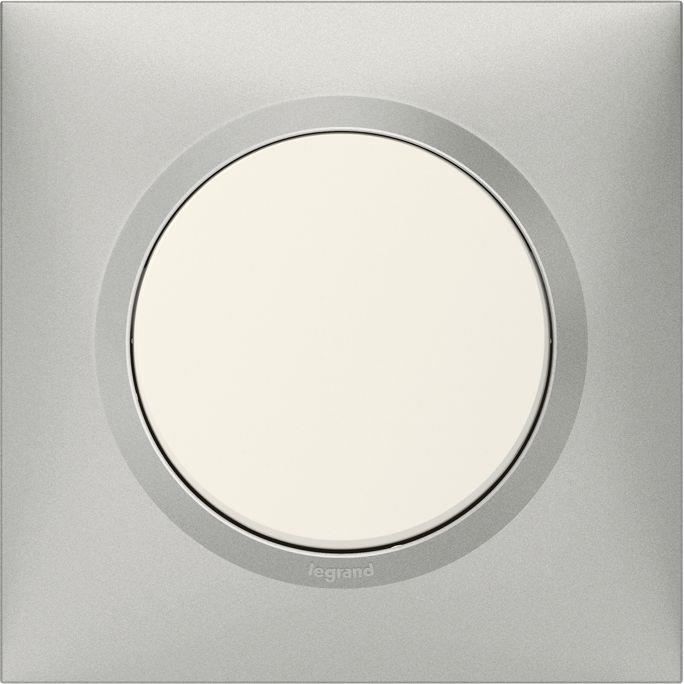 Plaque LEGRAND Dooxie Aluminium 1 Poste Intérieur Verticale