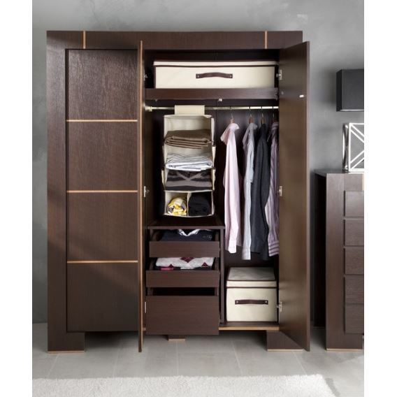 Armoire Dressing 3 Portes Moderne Achat Vente Armoire De
