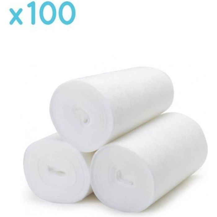 Lot de 100 voiles feuillets de protection biodégradables pour couches
