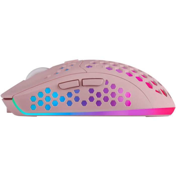 Souris sans fil - MARS GAMING - MMW3 RGB - Ergonomique - Capteur optique - Rose