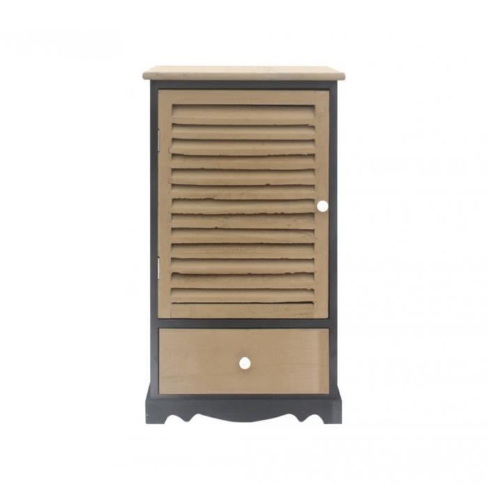 Mobili Rebecca Armoire Meuble De Rangement 1 Porte 1 Tiroir Bois