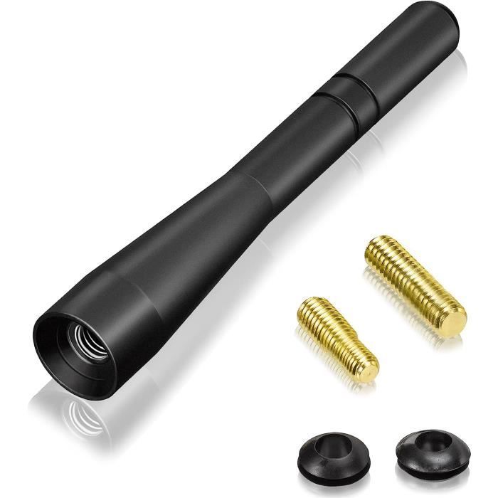 Antenne Voiture Courte 3" En Fibre De Carbone - Universelle Pour Remplacer L'Antenne D'Origine - Couleur Rouge