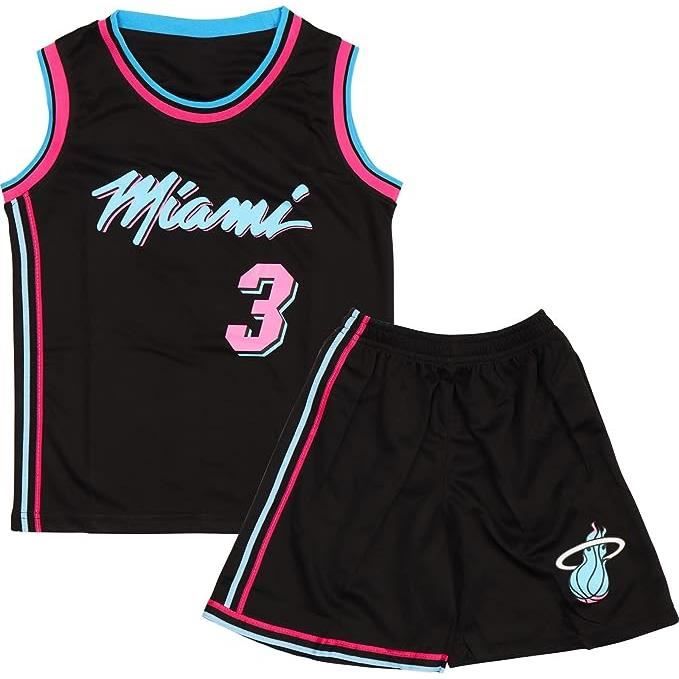 2 Pièces Maillot Basketball Enfant,Maillot Sans Manches + Pantalon  Court,Tenue Basket Enfant Garçon et Fille -Avec numéro 3 - noir - Cdiscount  Sport