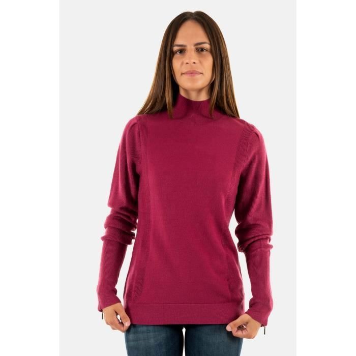 Pull Coupe Cintrée Blanc Couleurs Du Temps Femme - 2604616-blanc0