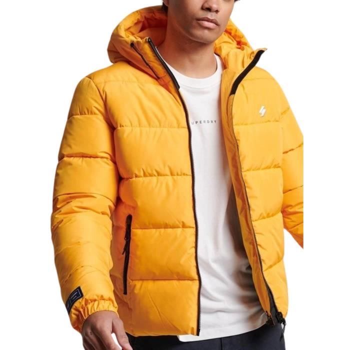 Veste Superdry Sports Puffer Jaune Homme Jaune Cdiscount Pr t