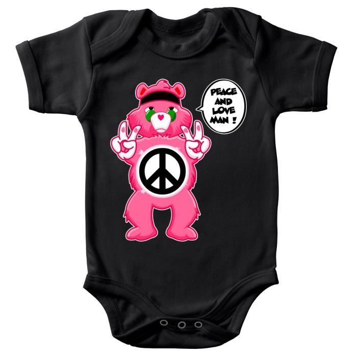 Body Bebe Manches Courtes Noir Parodie Bisounours Bisounours Peace And Love Man Hippie Version Body Bebe De Qualite Noir Cdiscount Pret A Porter Body Bebe Manches Courtes Noir Parodie Bisounours Bisounours Peace And Love Man Hippie Version Body Bebe De Qualite Noir Cdiscount Pret A Porter