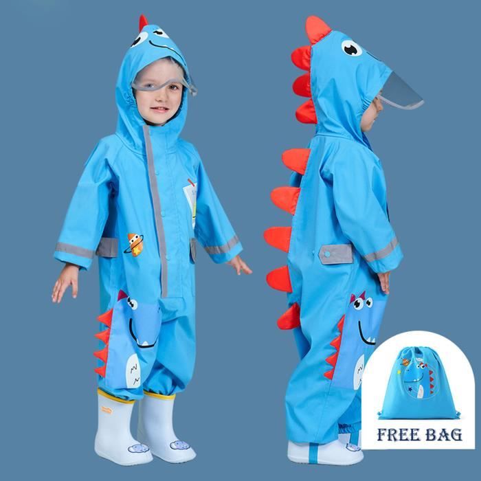 Combinaison de pluie pour enfants Cagoule de bébé Combinaison imperméable  One Piece Rainwear Muddy Raincoat