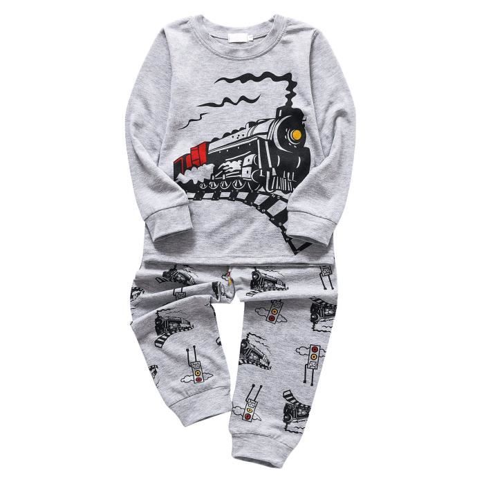 AmzBarley Ensembles de Pyjama B b Gar on Manches Longues Bas et