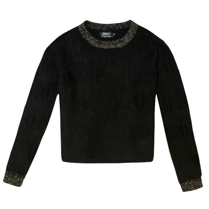 Pull Femme ONLY Sofia Glitter Taille M Couleur NOIR Noir Cdiscount Pret a Porter