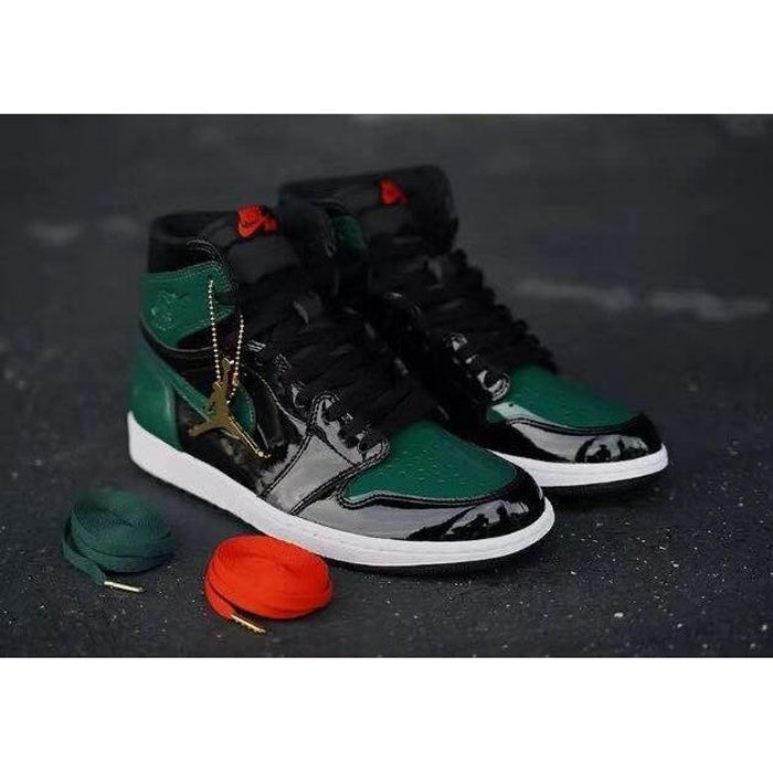Basket Jordan 1 High Chaussure de Sport pour Homme Femme Vert Vert -  Cdiscount Chaussures