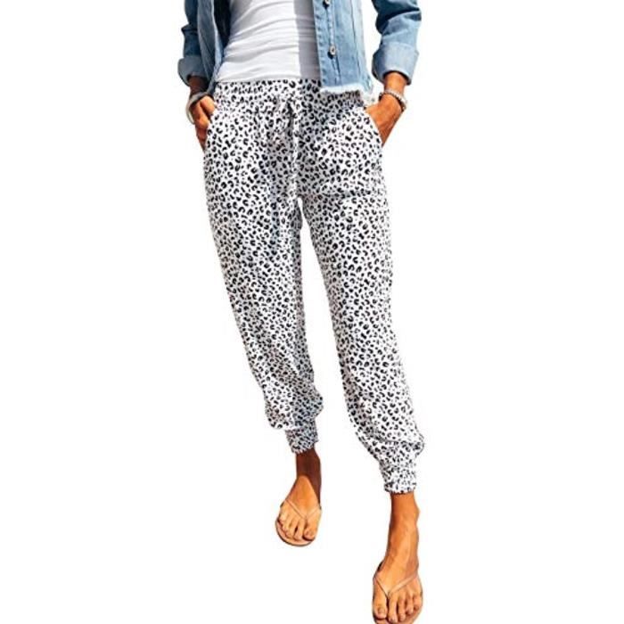 PANTALON CARGO CORDON de serrage travail porter poche ample pantalon de