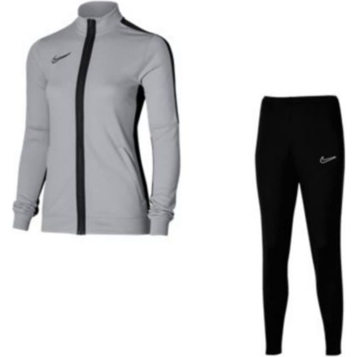 Jogging Femme Nike Swoosh Gris et Noir - Manches longues - Respirant