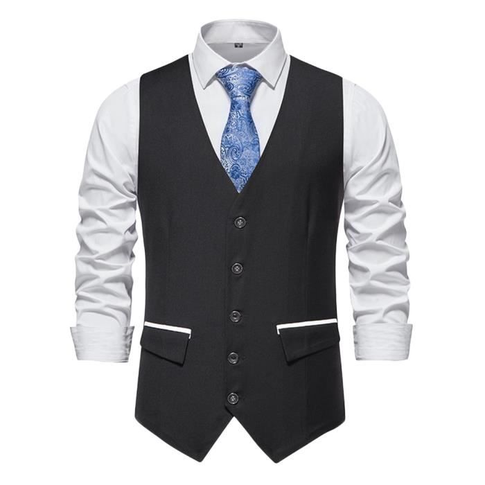 Blazer Homme Slim Fit - 1 Bouton, En Coton - Pour Bureau, Mariage, Occasion Décontractée - Taille EU - 11
