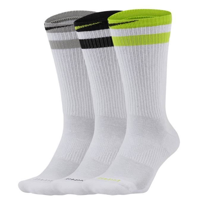 Pack 3 Paires de Chaussettes Blanche Homme Nike Everyday Plus Cush Crew 3 Blanc Cdiscount Pret a Porter