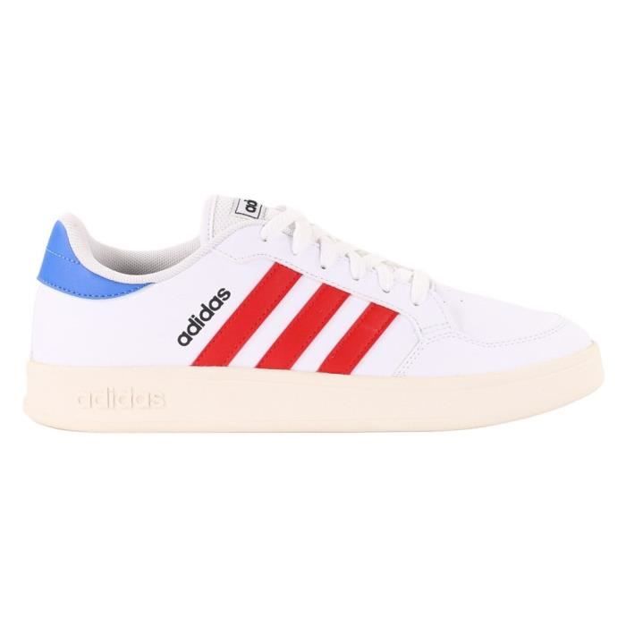 Chaussures Homme ADIDAS Breaknet Blanc - Dessus Synthétique - Lacets