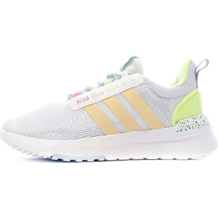 Baskets Enfant ADIDAS ORIGINALS Racer Tr21 K Blanc Tige en textile Fermeture par lacets Blanc Cdiscount Chaussures
