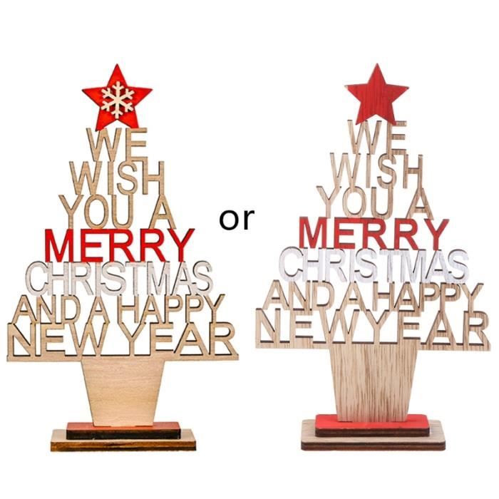Décorations d/'Arbre de Noël Pendentifs en Bois pour Décorations 33 Bois Arbre de Noël Ornements Divers Styles de Décorations en Bois Sapins de Noël Bricolage Étiquette-Cadeau Artisanat en Bois