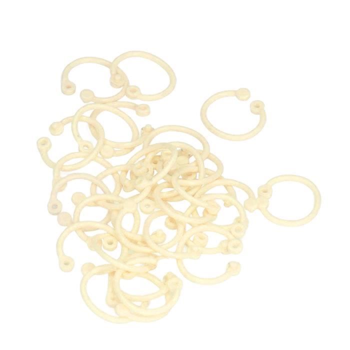 LATRAT Lot De 160 Anneaux De Reliure Pour Livres - 4 Tailles : 15 Mm, 20 Mm, 25 Mm, 30 Mm - Petit Anneau De Reliure - Pour Scrapbooking, Album, Artisanat, Porte-nom - Argenté