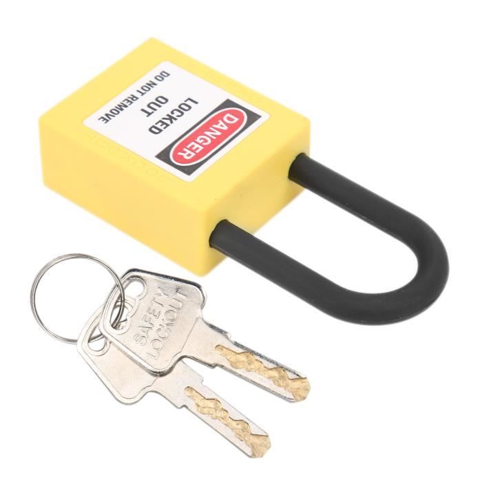 Cadenas De Consignation Électrique - Verrouillage Sécurité Nylon Antidérapant Noir