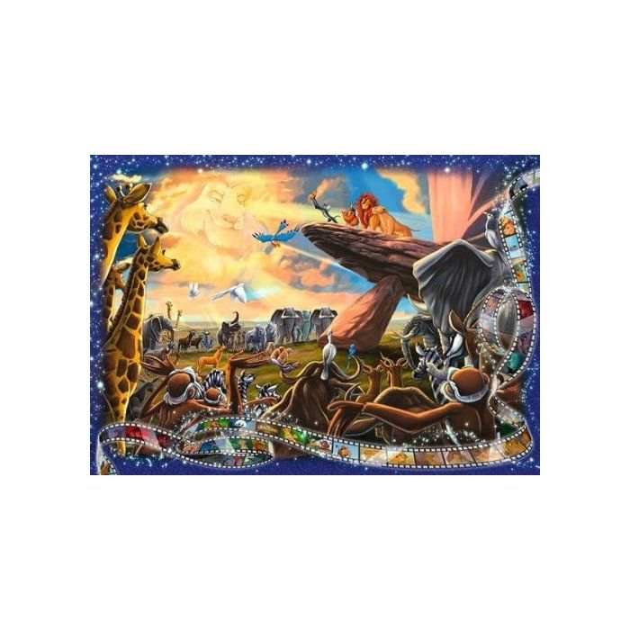 Puzzle Adulte Disney Roi Lion : Simba Sur le Rocher du Lion  - 1000 Pièces - Ravensburger collection Collector