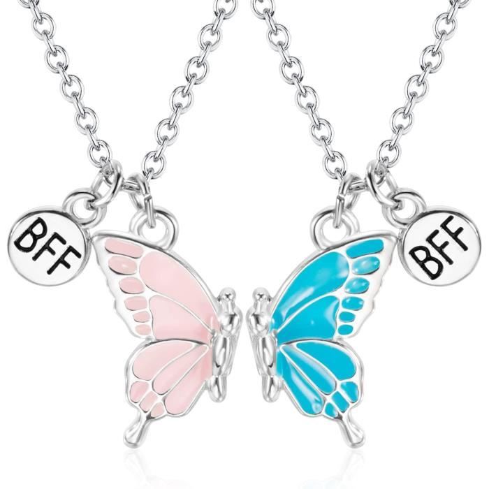 Colliers D'amitié Capybara – Lot De 2, Pendentif Cœur Et Mains, Chaîne 45 Cm, Cadeau BFF Filles - 4