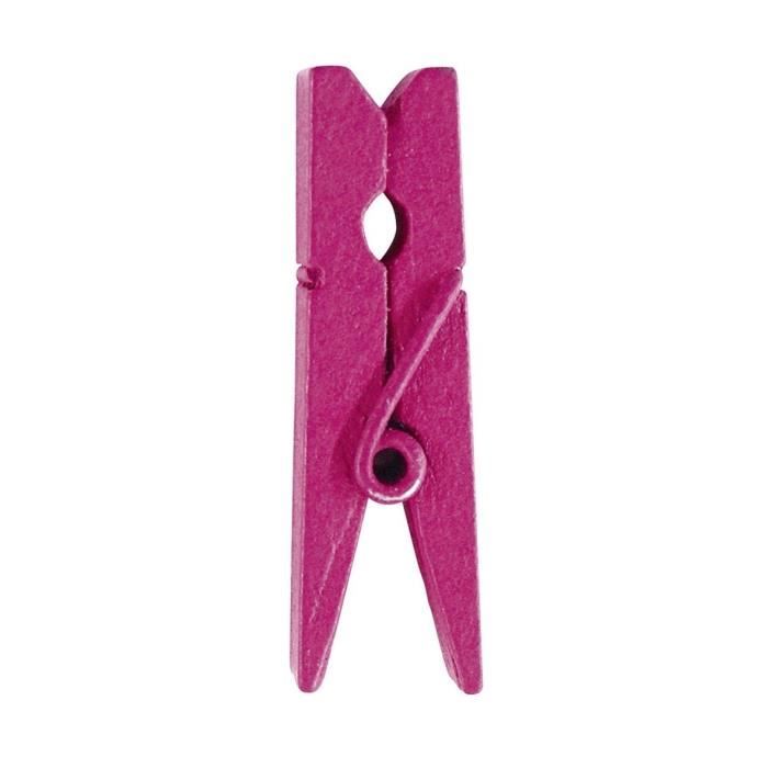 SANTEX Mini Pince en Bois Fuchsia
