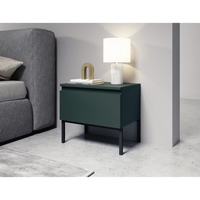 Table de chevet - BEMMI - Vert foncé