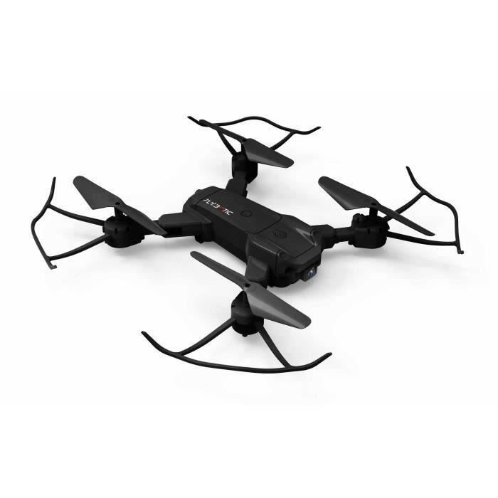 Drone pliable télécommandé FLYBOTIC - Capture 360° - Caméra embarquée 0.3MP - Utilisation intérieure/extérieure - Dès 14 ans