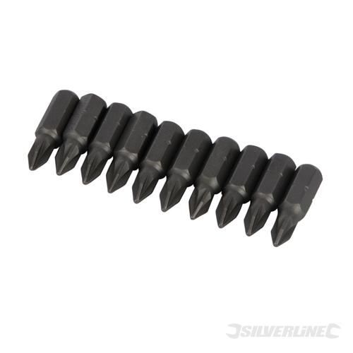 10 Embouts De Tournevis Titanés Silverline - T5 Plat, 5 Mm
