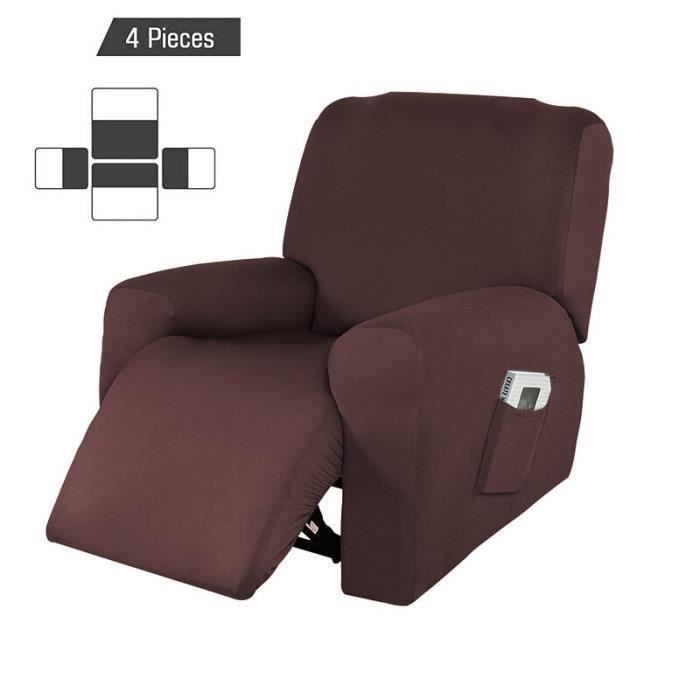 Housse De Fauteuil Relax Extensible, Doux Velours Housse De Chaise Housse De Fauteuil Relax Extensible, Doux Velours Housse De Chaise