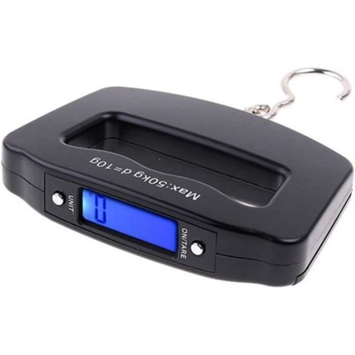 Pèse-bagages Numérique Portable - Capacité 50 Kg, Affichage Numérique KG/OZ/LB/JIN, Idéal Pour Voyages, Achats Et Pêche - 9