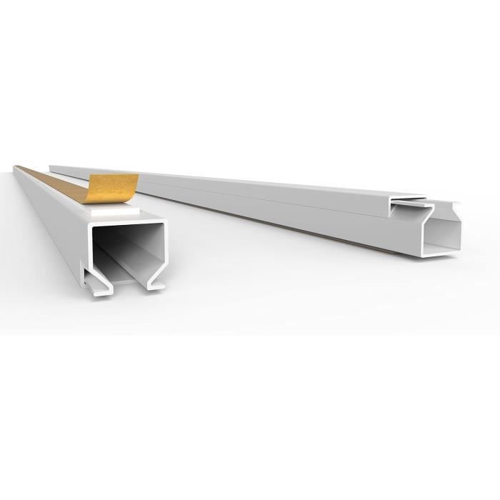 Goulotte Câble Auto-adhésive 10m - Cache-fils PVC 60x40mm Pour Bureau Et Maison (vidaXL) Rangement Fils Bureau