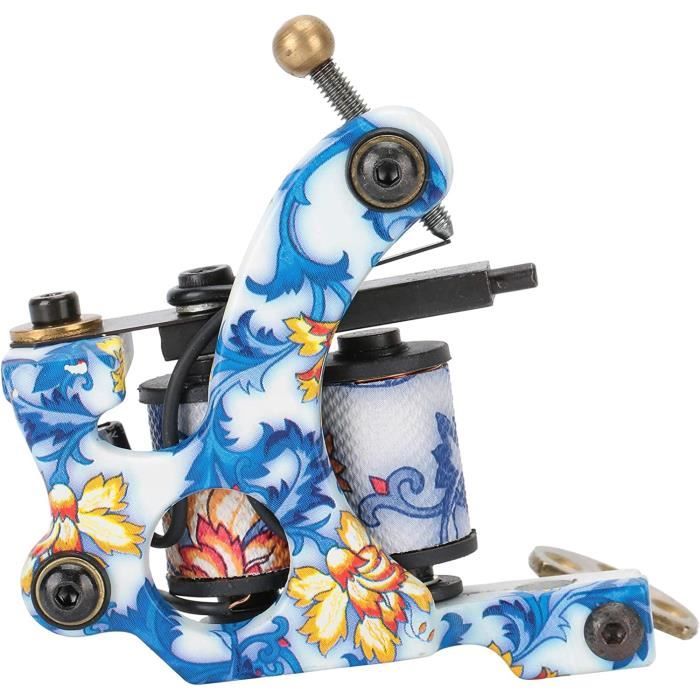 Machine à Tatouer à Bobines Pro - Coil Tattoo Machine - Avec Coffret En Aluminium, Neuve