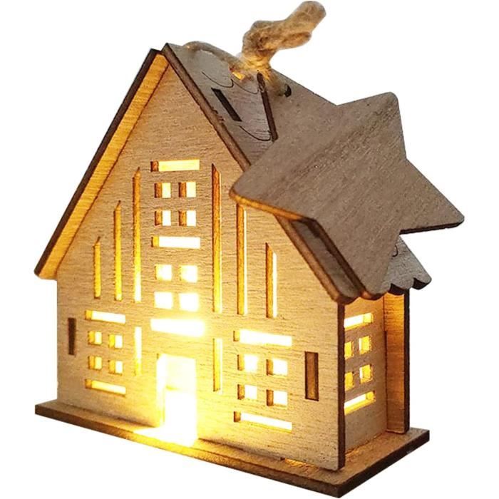 Maison de Noël eois,LED Maisons de Village de Noël eois Lneuses,Maison