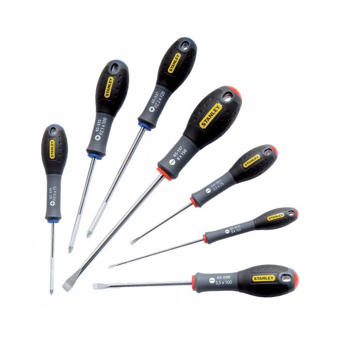 STANLEY Tournevis Fatmax électricien mécanicien pozi lot 7pcs