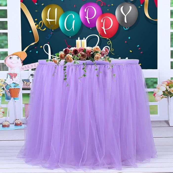 Jupe de table en tulle pas cher store