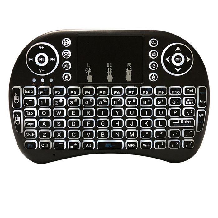 Clavier Mini QWERTY – TD® – Sans Fil – Ergonomique – Touchpad Multifonctionnel – Rétroéclairé