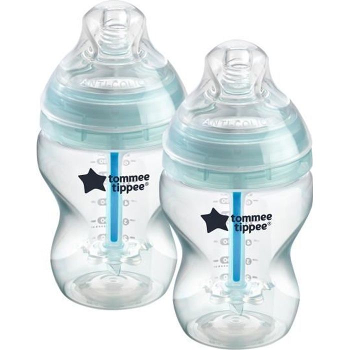 TOMMEE TIPPEE Biberon Anti colique avancé, lot de 2, 260ml - Cdiscount  Puériculture & Eveil bébé