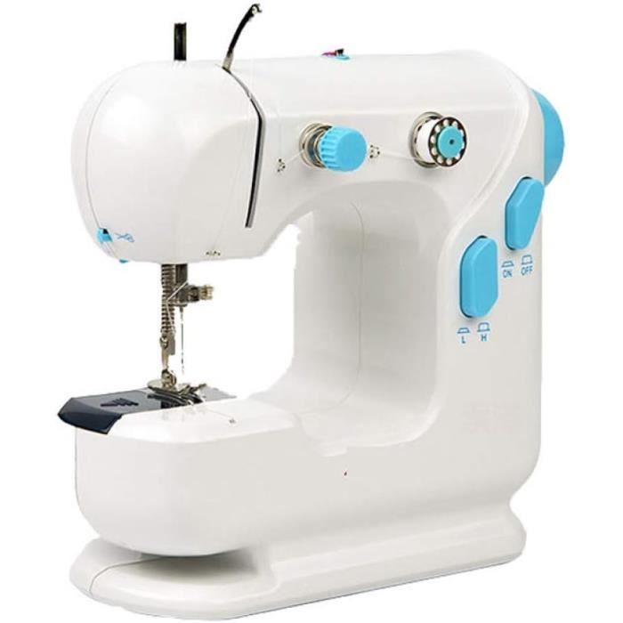 Machine à Coudre Portable Mini 202 - Semi-Automatique, Avec Pédale, Double Fil Et Lumière
