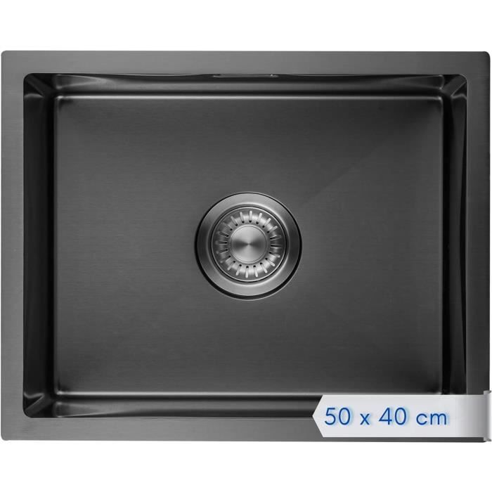 Évier De Drain De Cuisine Acier Inoxydable - 100 X 50 Cm - Occasion Bon état