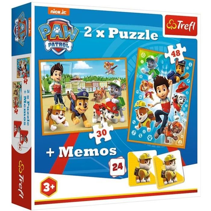 Boîte à Mémos Et Puzzle La Pat Patrouille Puzzles 30 48 Et 54