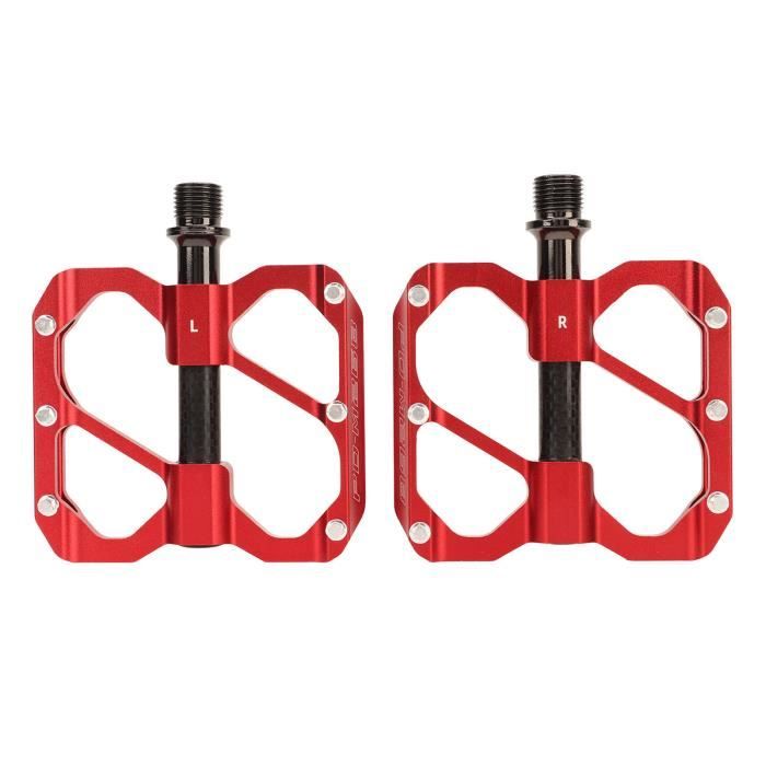 Pédales Plates Pliantes ROCKBROS Pour VTT/Vélo Pliant – Aluminium Antidérapant, Noir
