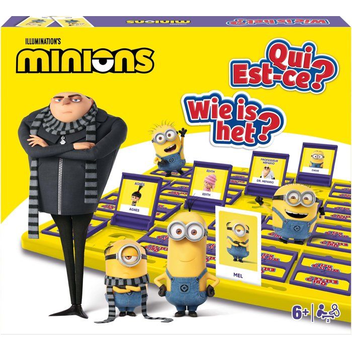 Qui est ce ? Les Minions Jeu de déduction WINNING MOVES 24 personnages Minions