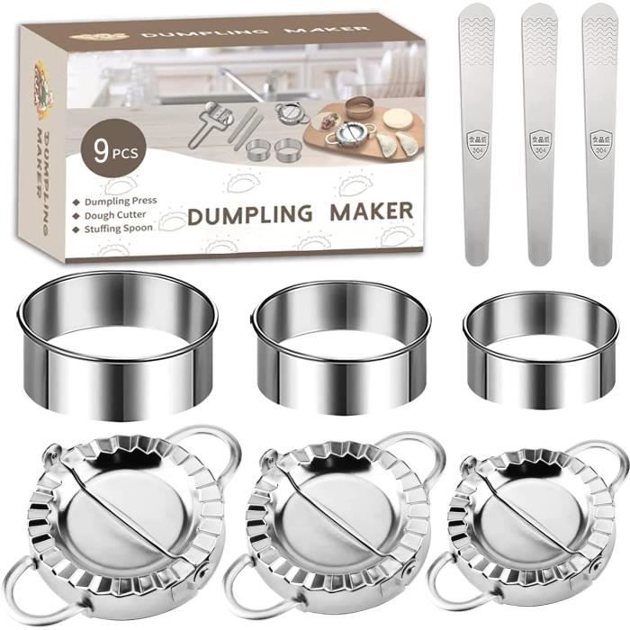 Kit Ravioli 11 Pièces En Acier Inox - Moule, Presse Et Coupe-pâte Pour Raviolis, Dumplings, Empanadas