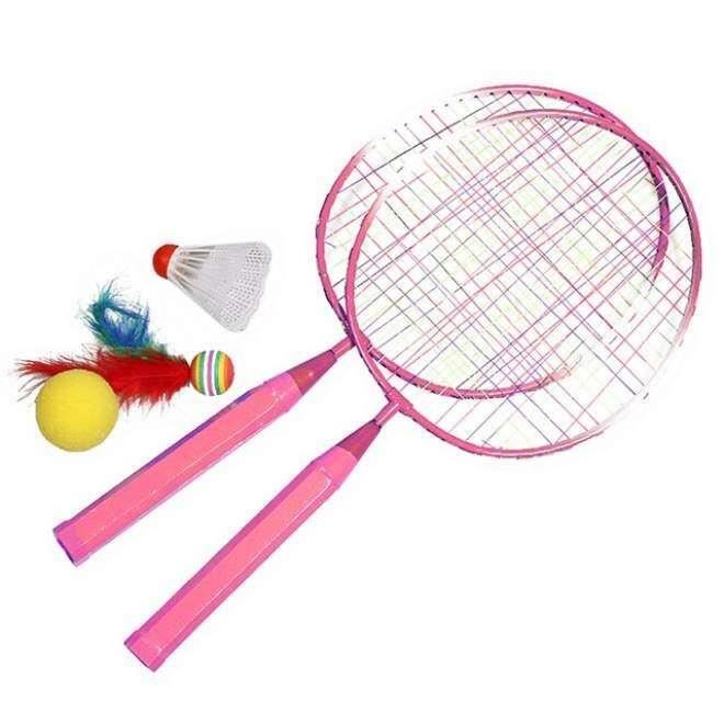 Lot 5 Volants Badminton Pour Enfants - Plumes Orange, Léger, Pour Jeu Intérieur/extérieur - Développe La Coordination